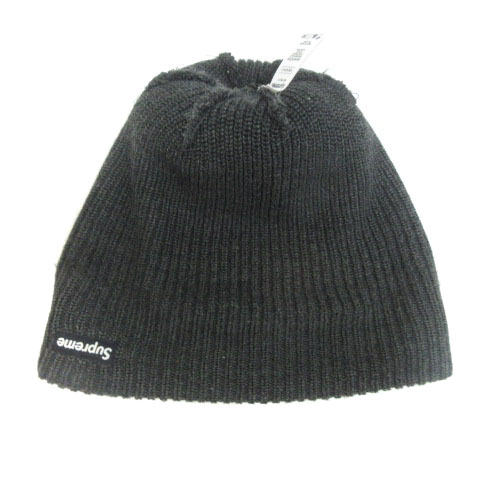 Supreme ニットキャップ ダークグレー ビーニー アクリル100% Supreme ビーニーダークグレー 100%アクリル