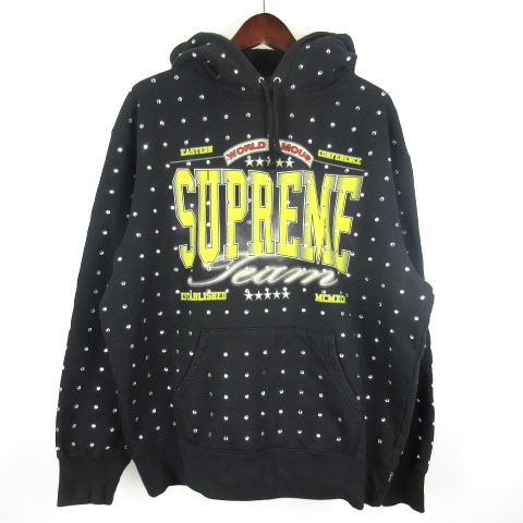 Supreme シュプリーム パーカー サイズ:M ラインストーンロゴ  