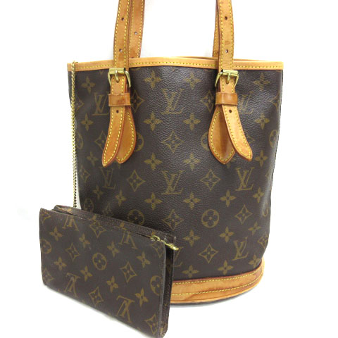 ルイヴィトン LOUIS VUITTON 97年製 M42238 モノグラム プチバケット 