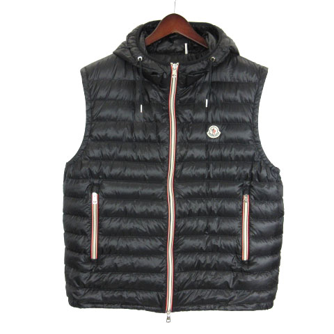 モンクレール MONCLER NAPLES ナイロン ダウンベスト フード ジップ 