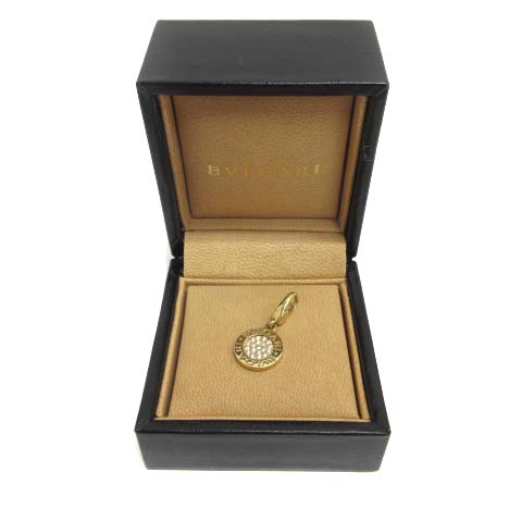 ブルガリ BVLGARI K18 BB パヴェ ダイヤ ネックレストップ ペンダント  