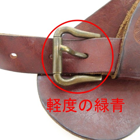 希少】ディーゼル ベルト レザー 金具 ハトメ ブラウン イタリア製