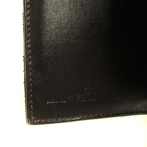 FENDI ズッカ柄 三つ折り財布 ブラウン フェンディ 三つ折り財布/ミニ財布 財布 レディース FFバケット ズッカ