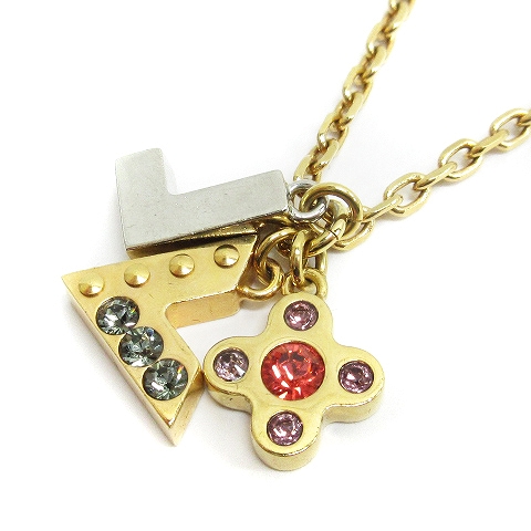 ルイヴィトン LOUIS VUITTON パンダンティフ ラブレターズ ネックレス 