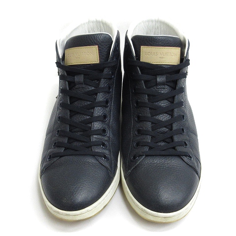 ルイヴィトン LOUIS VUITTON ハイカット レザー スニーカー ロゴ