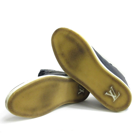 ルイヴィトン LOUIS VUITTON ハイカット レザー スニーカー ロゴ