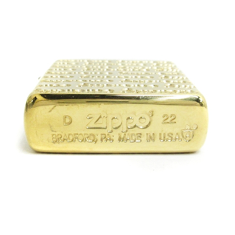 シュプリーム SUPREME 22FW Repeat Engraved Zippo Gold