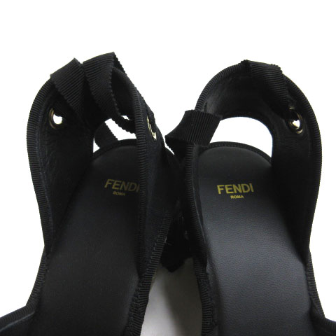 フェンディ FENDI エスパドリーユ サンダル FF ズッカ柄 グログラン 