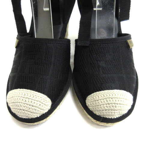 フェンディ FENDI エスパドリーユ サンダル FF ズッカ柄 グログラン  