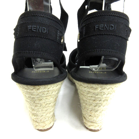 フェンディ FENDI エスパドリーユ サンダル FF ズッカ柄 グログラン  