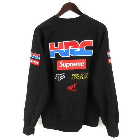 シュプリーム SUPREME Honda Fox Racing Crewneck M box HRC Logo 