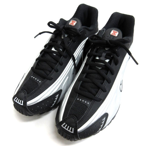 未使用品 ナイキ NIKE SHOX ショックス R4 BLACK METALLIC SILVER 