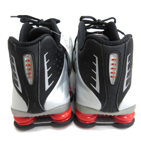 未使用品 ナイキ NIKE SHOX ショックス R4 BLACK METALLIC SILVER 
