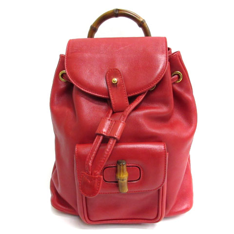 グッチ GUCCI バンブー ターンロック ミニ リュックサック バック 