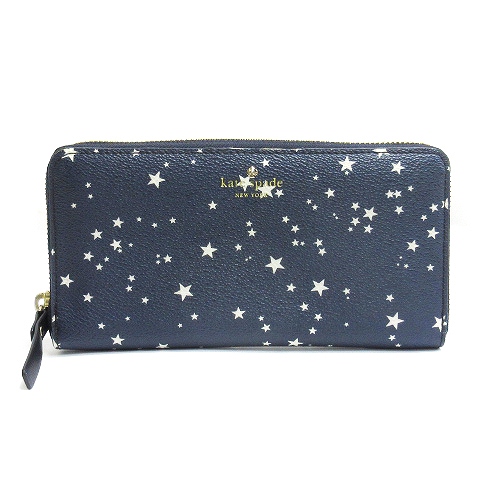 ケイトスペード KATE SPADE 長財布 ラウンドファスナー 星柄 スター  