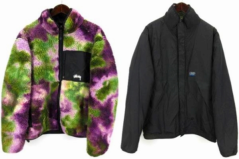 ステューシー STUSSY REVERSIBLE MICRO FLEECE JACKET フリース 