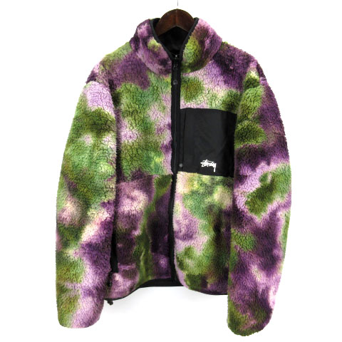 ステューシー STUSSY REVERSIBLE MICRO FLEECE JACKET フリース 