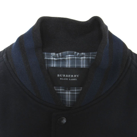 バーバリーブラックレーベル BURBERRY BLACK LABEL 袖切替 レザー