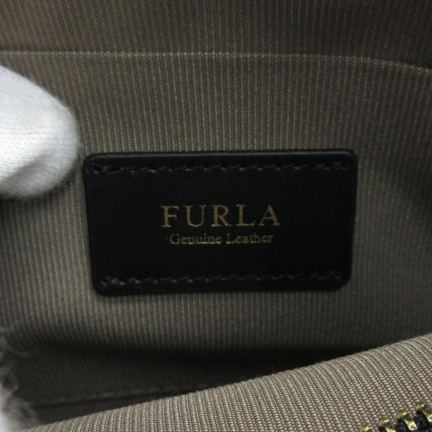 フルラ FURLA カメラバッグ ショルダー ロゴ レザー EBJ8-Y15 ブラック  
