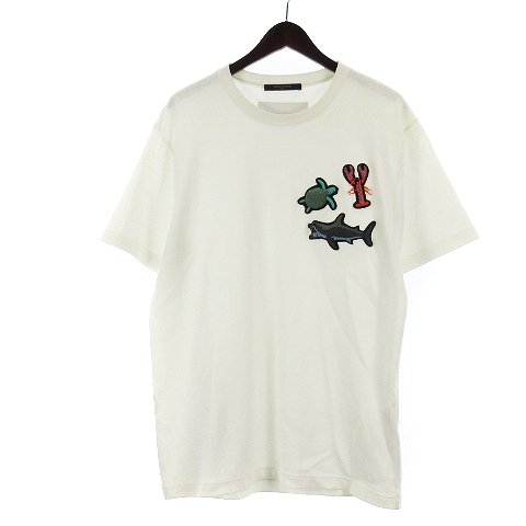 ルイヴィトン LOUIS VUITTON 21SS Tシャツ 半袖 丸首 ビーズアニマル 