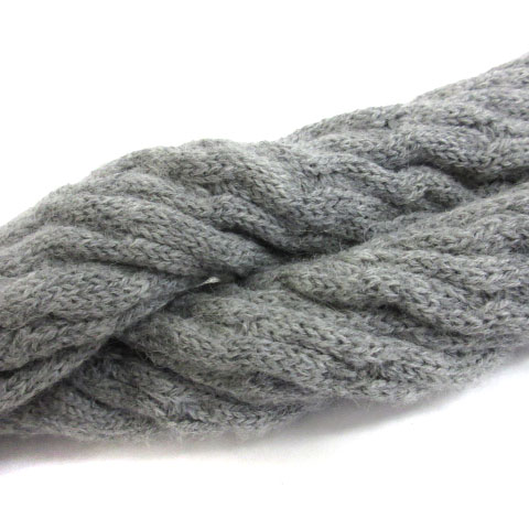 バーバリー プローサム ねじり ツイスト マフラー ニット ウール グレー バーバリー BURBERRY プローサム PRORSUM ねじり ツイスト マフラー