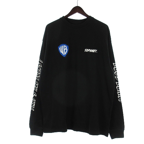 SOPHNET. × LOONEY TUNES / 長袖Tシャツ/XL/コットン/BLK/SOPH-230107 未使用品 ソフネット SOPHNET. LOONEY TUNES L/S BAGGY TEE ワーナー