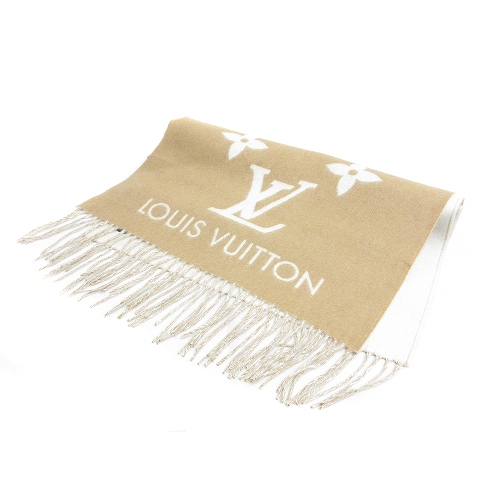 ルイヴィトン LOUIS VUITTON 美品 エシャルプ レイキャビック ストール 