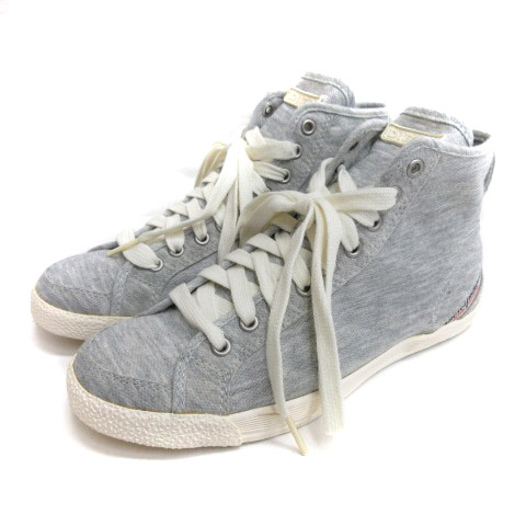 ディーゼル DIESEL ハイカット スニーカー 23cm グレー 230303E 靴 