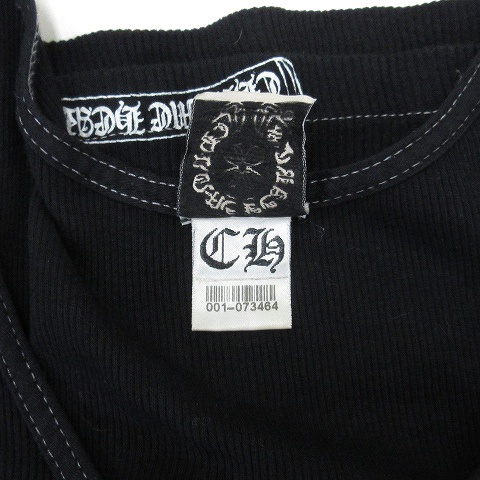 【未使用品】　CHROME HEARTS ブラックノースリーブシャツ　Sサイズ クロムハーツ CHROME HEARTS タンクトップ ノースリーブ