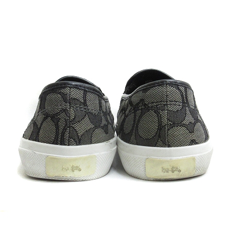 コーチ COACH シグネチャー スリッポン スニーカー A00245 ブラック 