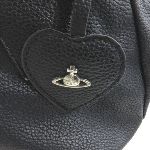 Vivienne Westwood ブラックレザーハンドバッグ 楽天市場】【未使用品】【バッグ】Vivienne Westwood