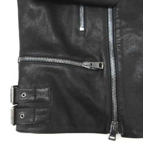 【グッチ】シングル ライダース ジャケット ラムレザー　GUCCI 40 wine-king_6777100000001462