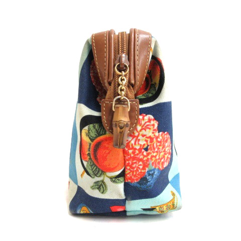 グッチ GUCCI シモ ポーチ ロゴ マルチカラー 230509E ☆AA 