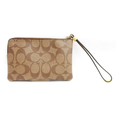 コーチ COACH ポーチ シグネチャー 小銭入れ F58035 ブラウン