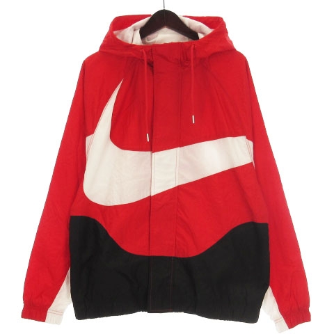 Nike レッド ナイロンジャケット M 中古・古着通販】NIKE (ナイキ