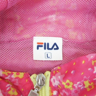 フィラ FILA ウインドブレーカー ジップアップ ジャケット 花柄 L 