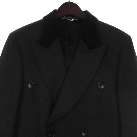 グッチ GUCCI ダブル ロング コート 227U05 ブラック 44R メンズ 016 