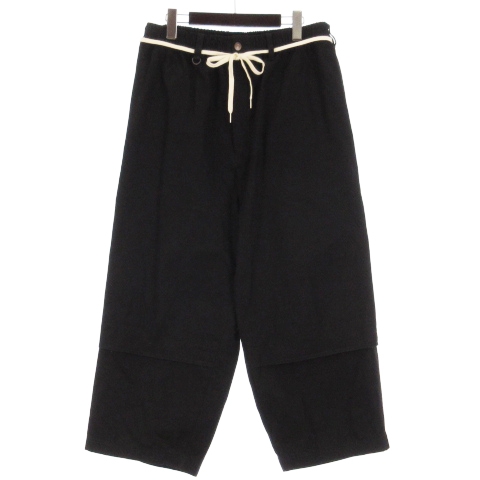 Y-3 M CANVAS WORKWEAR CROPPED PANTS ブラック