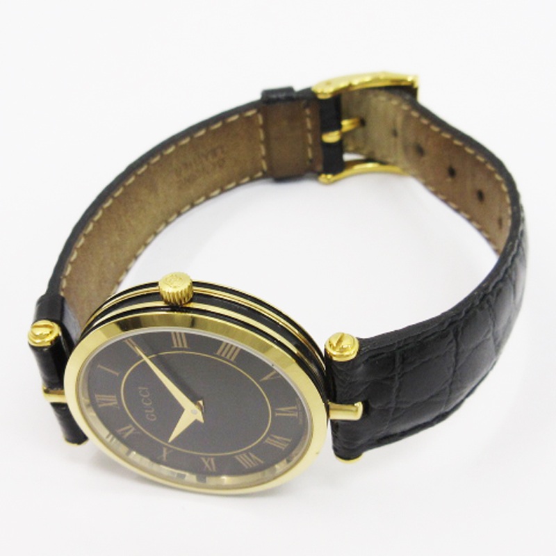 グッチ GUCCI 腕時計 クォーツ 2針 2040M 文字盤ブラック メンズ 016