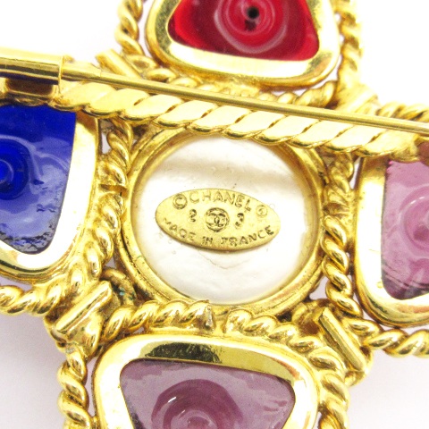 シャネル CHANEL 88年製 ヴィンテージ グリポア ブローチ フェイク