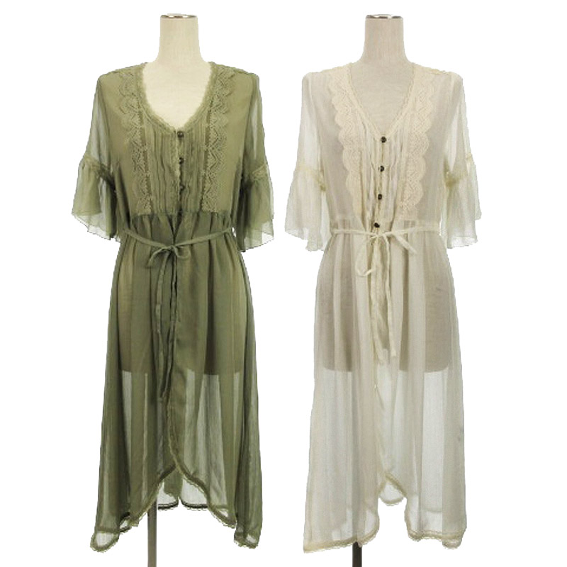 アクシーズファム axes femme シアー カーディガン ワンピース 2点 