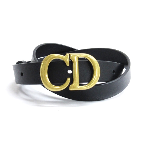 クリスチャンディオール Christian Dior CDバックル ベルト レザー 