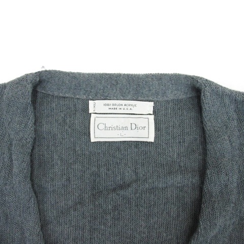 クリスチャンディオール カーディガン ニット 刺繍ロゴ ウール クリスチャンディオール Christian Dior ニット カーディガン