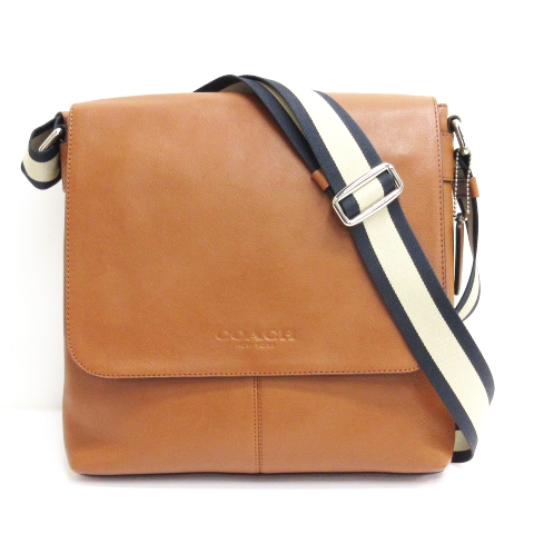 コーチ COACH レザー ヘリテージ メッセンジャー ショルダーバッグ  