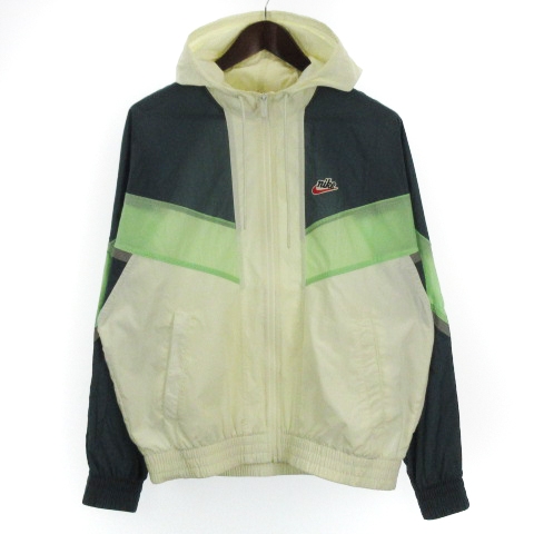 Nike ナイロンジャケット XL 緑/白/青 Nike ナイロンジャケット XL