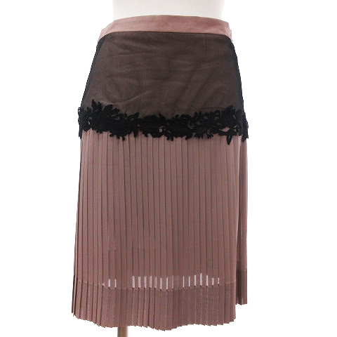 シェルビーノストリート Scervino Street スカート ひざ丈 プリーツ 花  