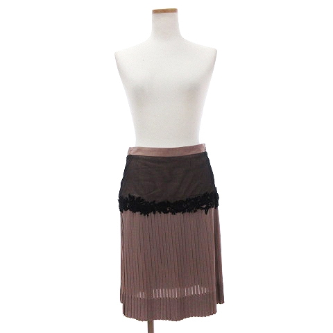 シェルビーノストリート Scervino Street スカート ひざ丈 プリーツ 花  