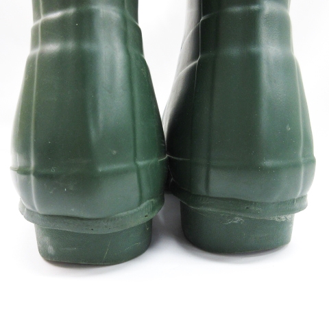 ハンター HUNTER レイン ブーツ 長靴 ラバー グリーン系 4 23cm □ECS