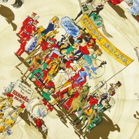 エルメス スカーフ カレ90 モリエサーカス HERMES HERMES エルメス カレ 90 CIRQUE MOLIER モリエサーカス