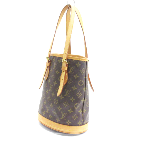 ルイヴィトン LOUIS VUITTON モノグラム バケット PM トートバッグ 